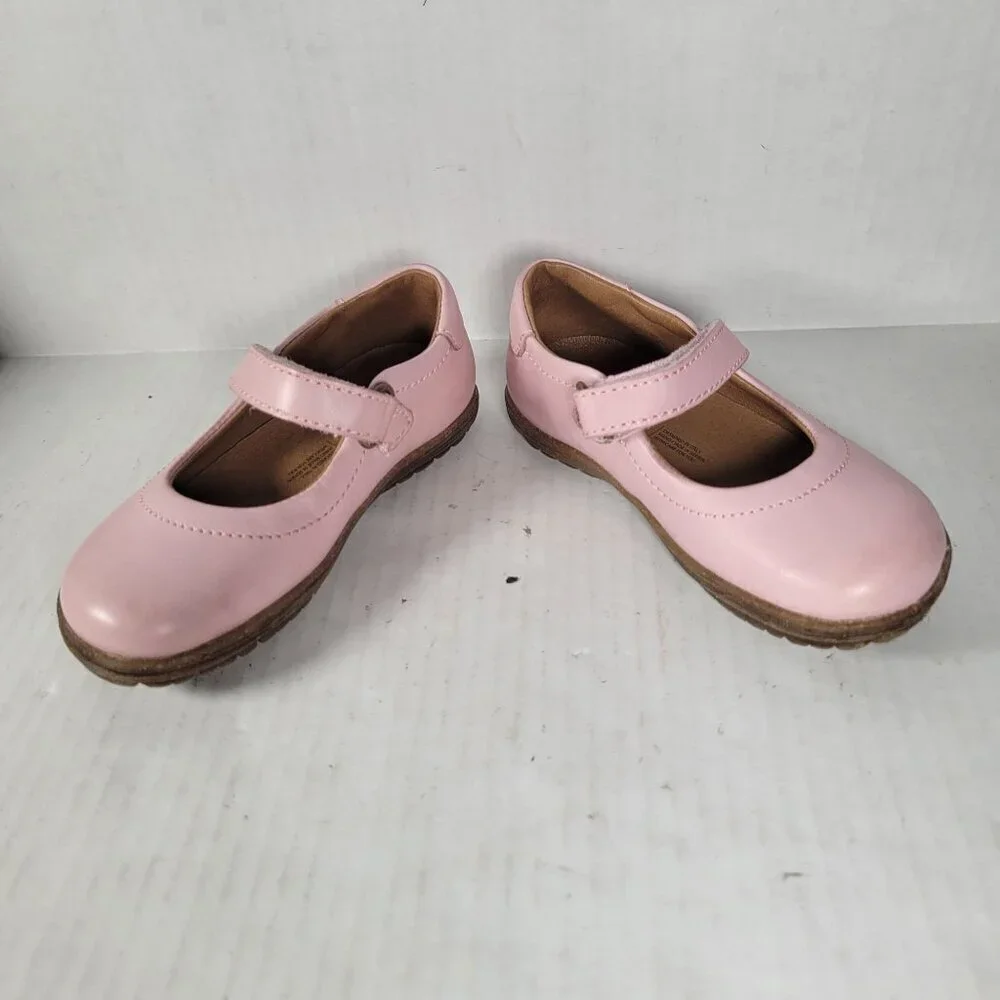 Naturnino Girls Pink Dressy Formal Toddler Mary Jane Hook & Eye Shoes Size 24